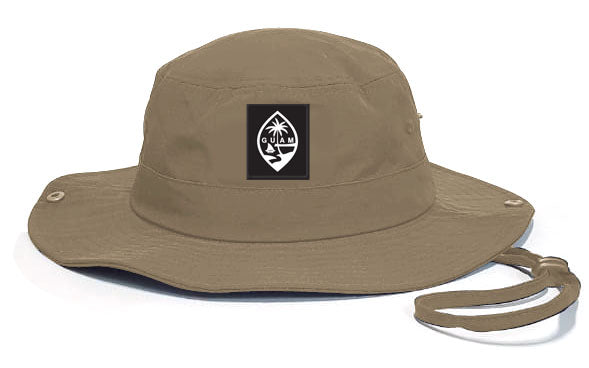 Guam Boonie Hat, Tan, Guam Seal