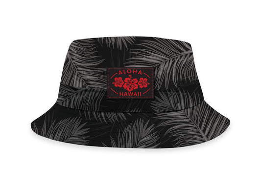 Hawaii Bucket Hat, Midnight Palm