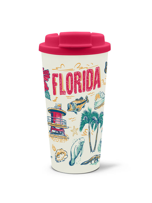 Florida Coffee Tumbler, 16 oz