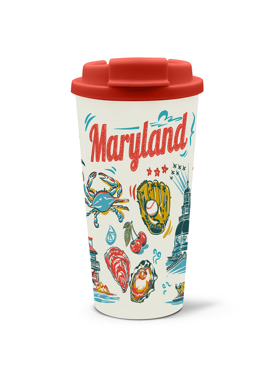 Maryland Coffee Tumbler, 16 oz