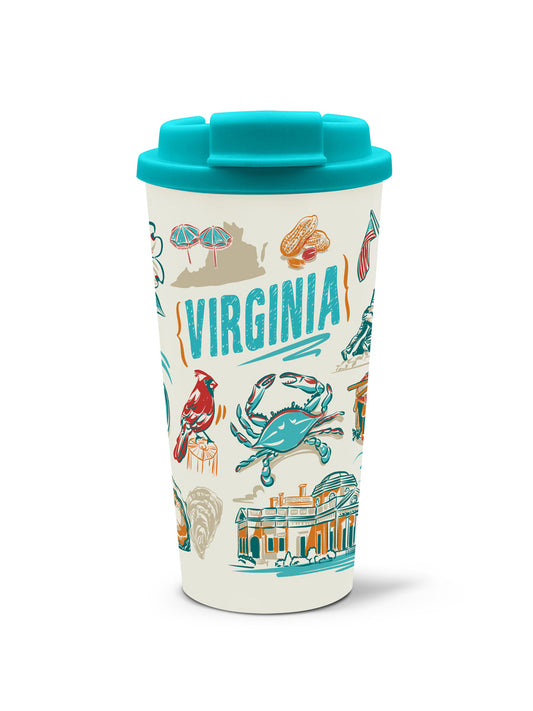 Virginia Coffee Tumbler, 16 oz