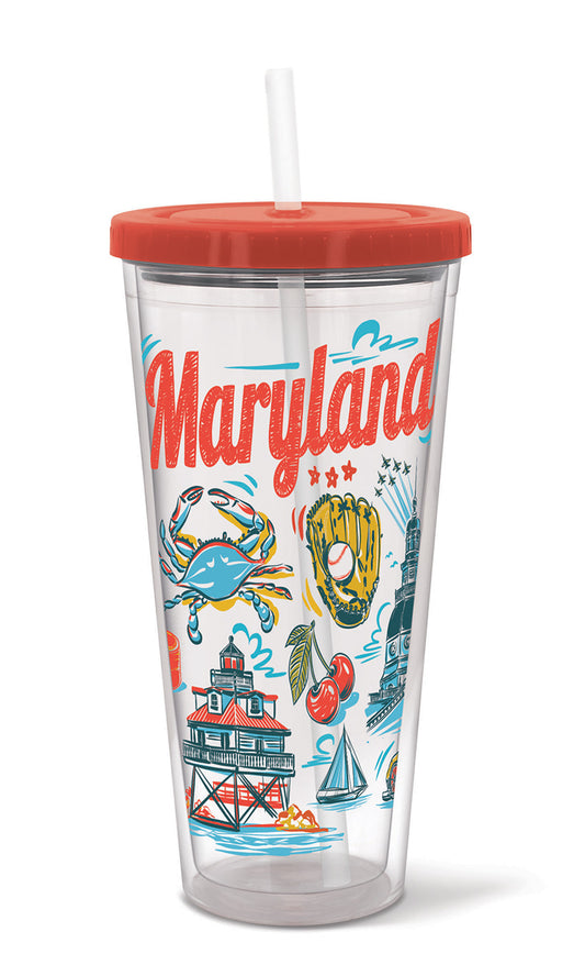 Maryland Cup with Straw, 20 oz