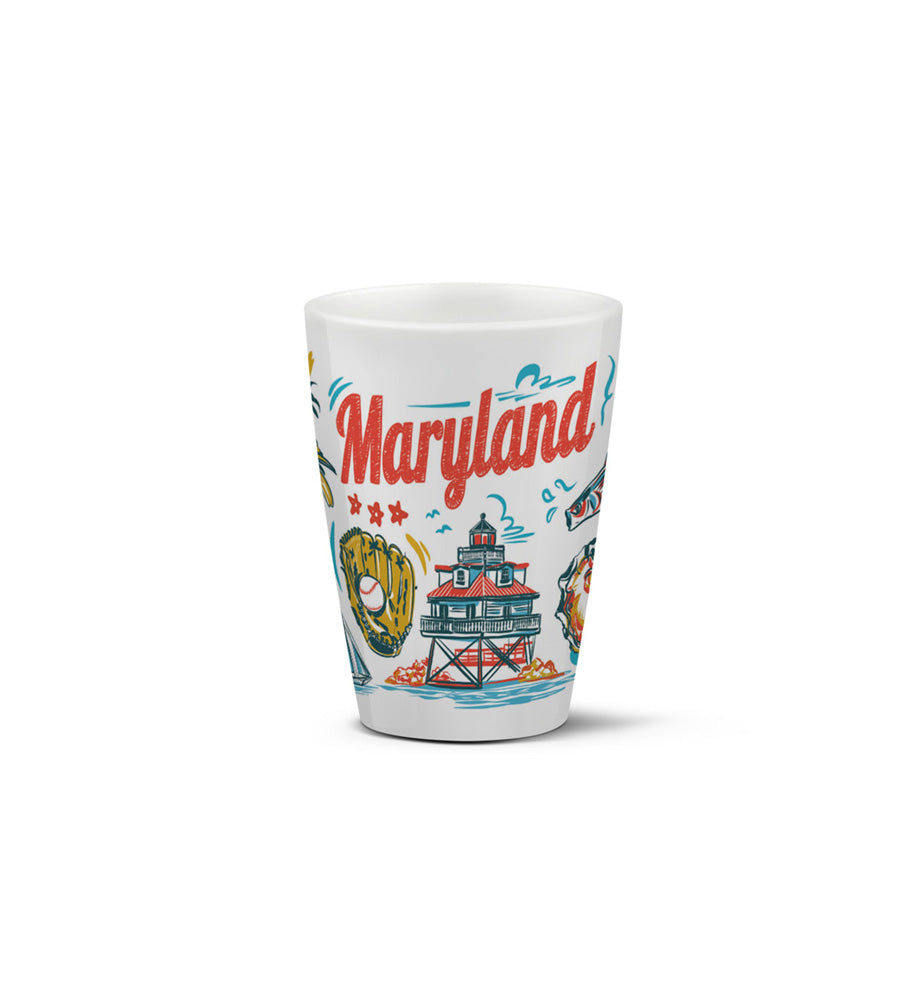 Maryland Shot Glass, 2 oz