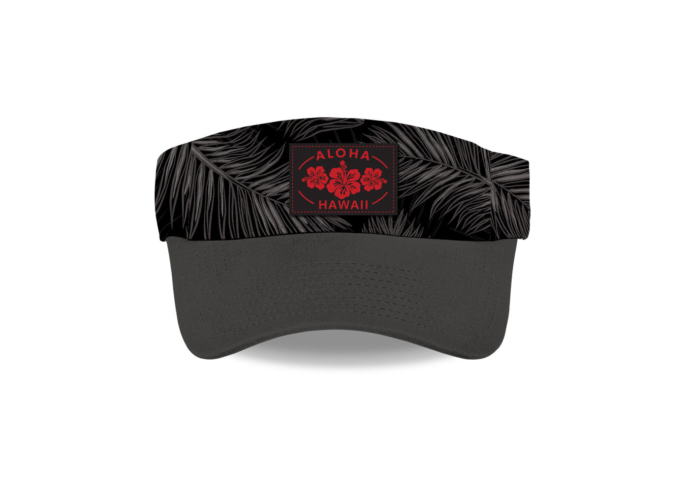 Hawaii Visor Hat, Midnight Palm