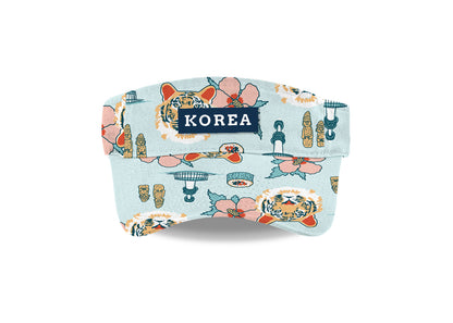 South Korea Visor Hat, Tiger Blossom