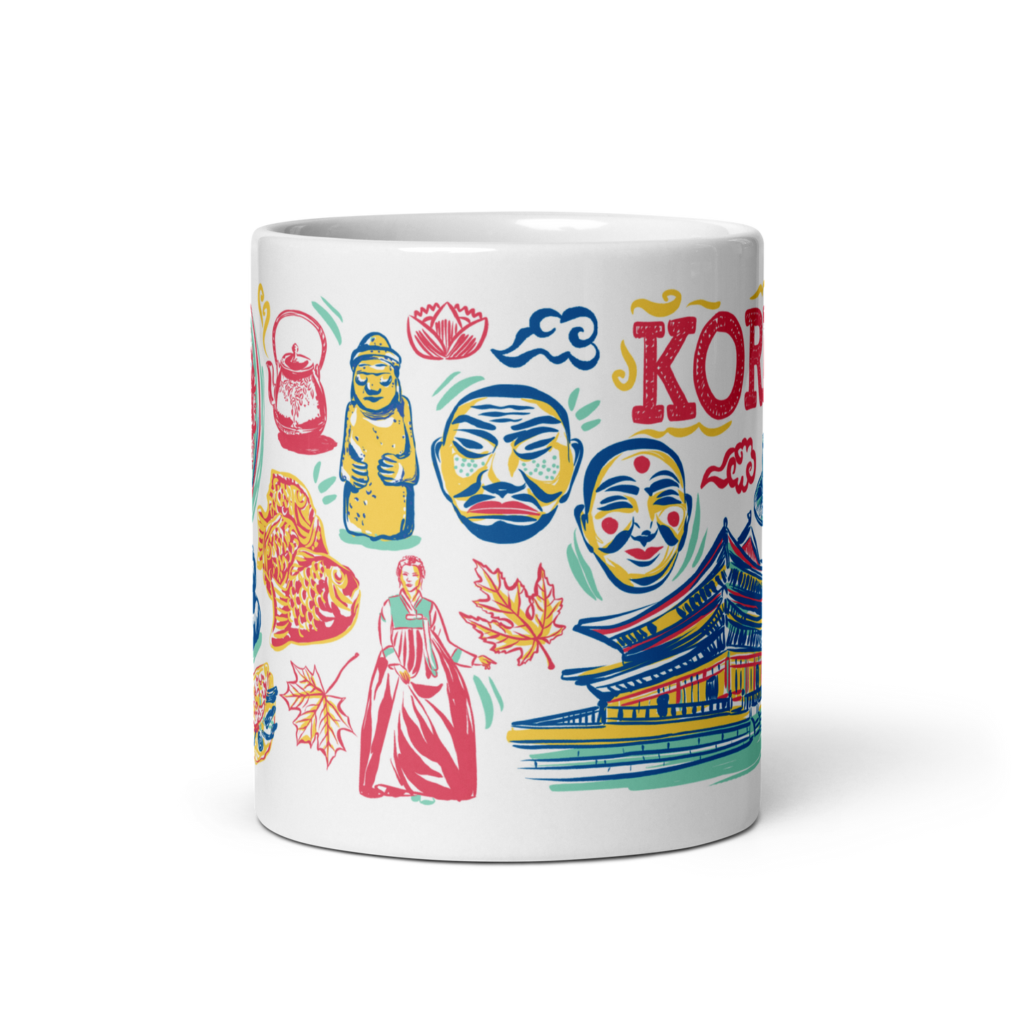 South Korea Mug, 14 oz