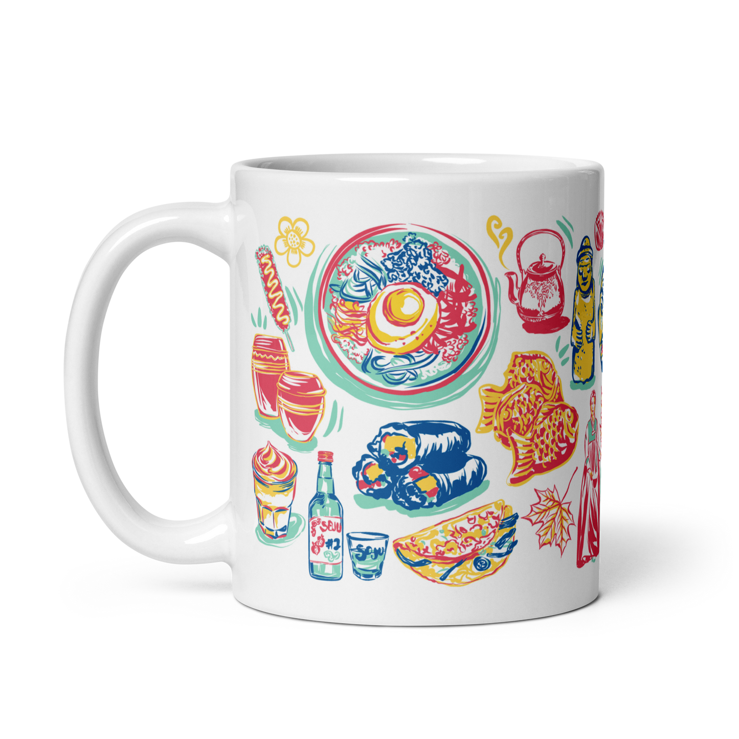 South Korea Mug, 14 oz