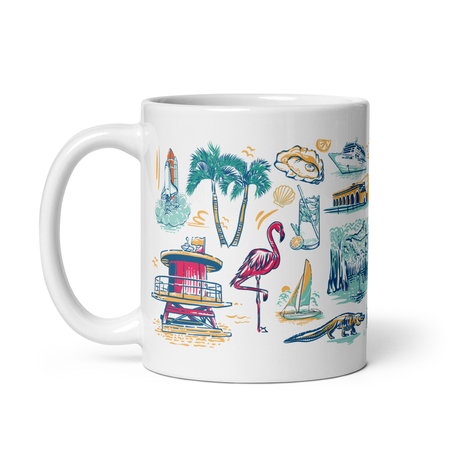 Florida Mug, 14 oz