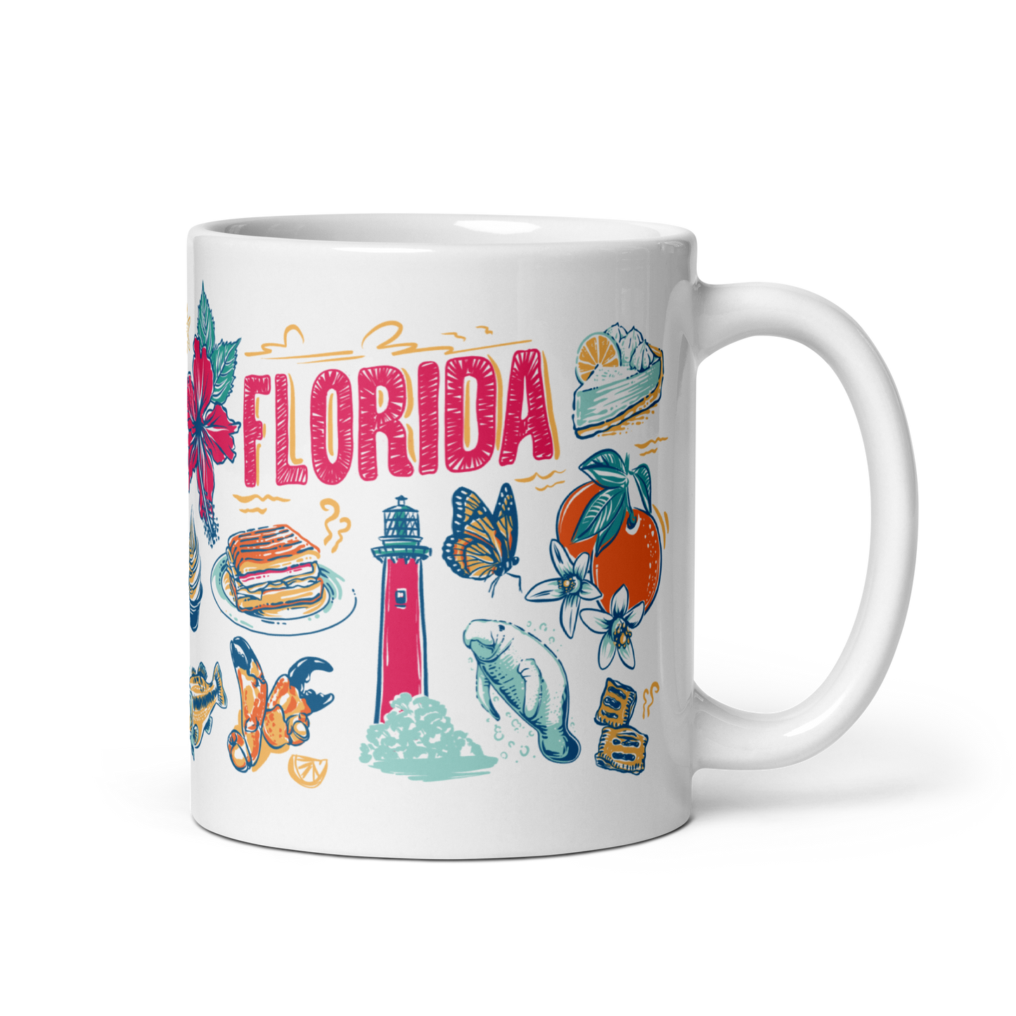 Florida Mug, 14 oz