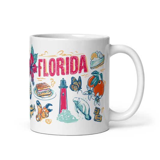 Florida Mug, 14 oz