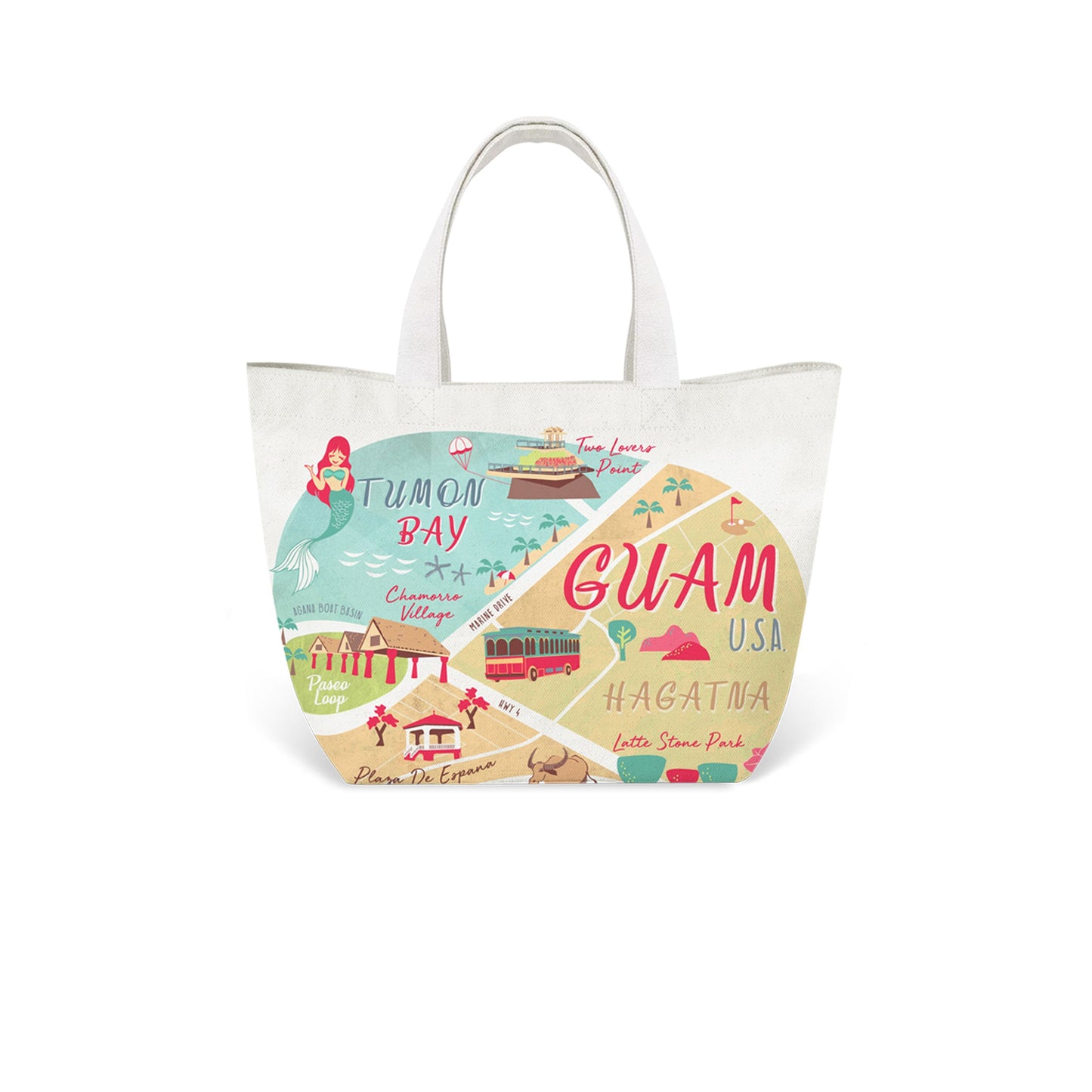 Guam Mini Tote, Maps