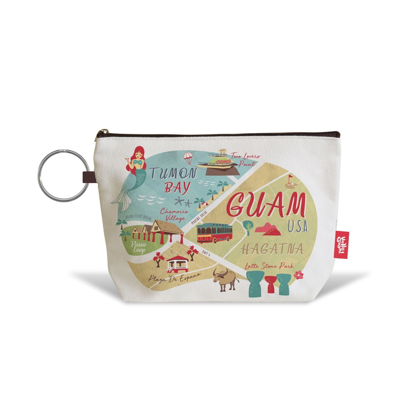 Guam Vanity Pouch, Maps